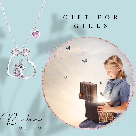 Unicorn Charm Necklace with Heart & Infinity Pendants for Christmas or Birthdays - Picture 3 of 7